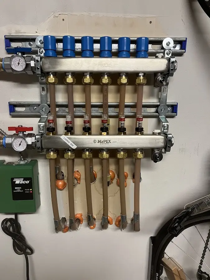 Plumber performing Gas Leak Detection at a residential property in Schuylkill Haven